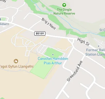 map for Plas Arthur Leisure Centre