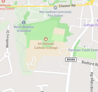 map for All Hallows Catholic College