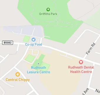 map for Rudheath Dental Health Centre