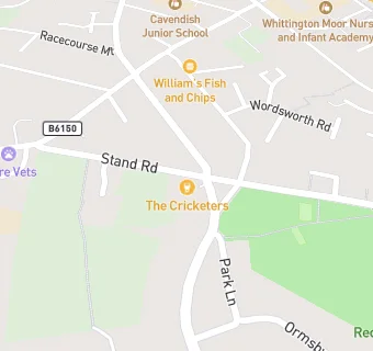 map for Cricketers Inn Convenience Store