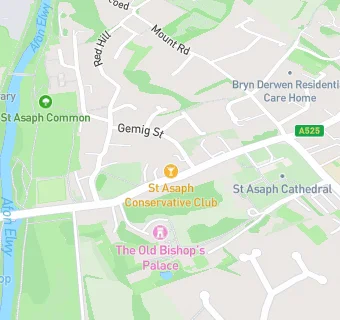 map for St. Asaph Conservative Club