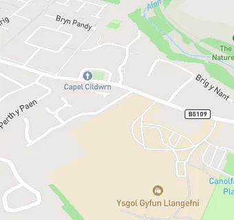 map for Canolfan Addysg Y Bont