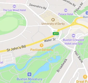 map for Pavilion Gardens Restaurants