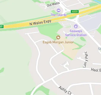 map for Ysgol Esgob Morgan Breakfast And After School Club