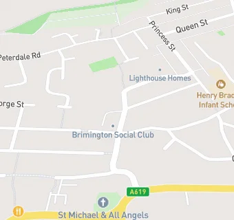 map for Brimington Social Club