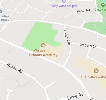 map for Weaverham Primary Academy