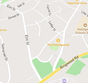 map for Hollingwood Hotel