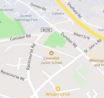 map for Cavendish Junior School