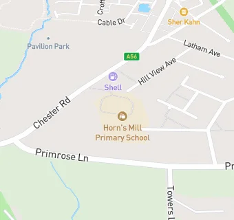 map for Horns Mill Pre-School