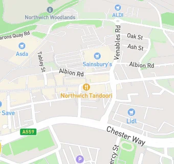 map for Northwich Tandoori