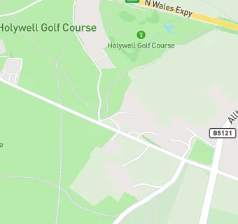 map for Holywell Golf Club