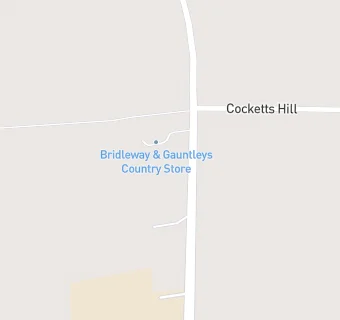 map for Bridleway & Gauntleys Country Store