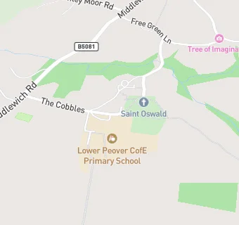 map for Lower Peover CofE Primary School