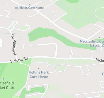 map for Hollins Park Care Home