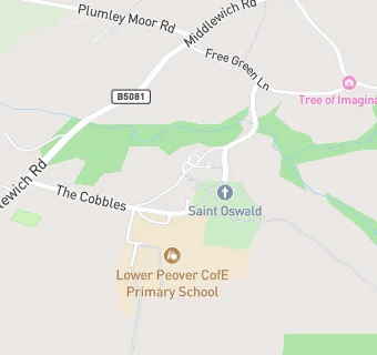 map for Lower Peover Primary School