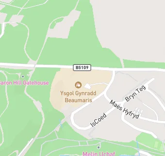 map for Ysgol Gynradd Beaumaris