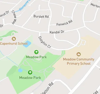 map for The Meadow County Junior School