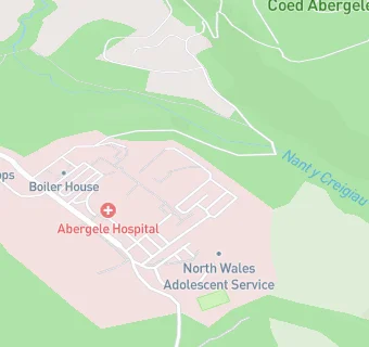 map for Abergele Hospital