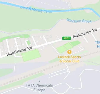 map for Lostock Sports & Social Club