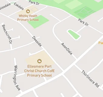 map for Christchurch Ce Aided Primary