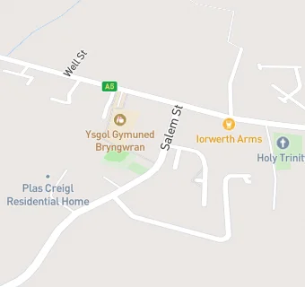 map for Plas Crigyll Residential Home