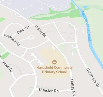 map for Hurdsfield County Infant School