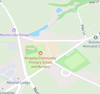 map for Kingsley Community Primary and Nursery