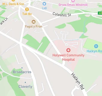 map for Holywell Community Hospital