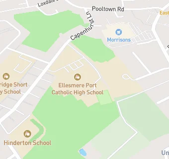 map for Ellesmere Port Catholic High School