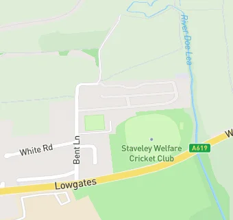 map for Staveley Miners Sports Club