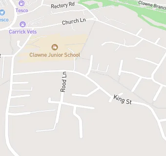 map for Clowne Junior School