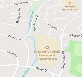 map for St Saviour's Catholic Junior School