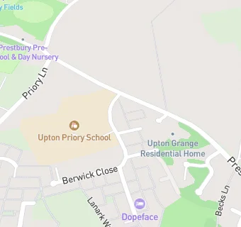 map for Upton Priory Primary School