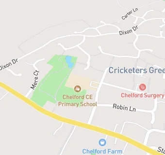 map for Chelford CofE Primary School