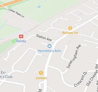 map for Helsby's Wok