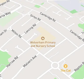 map for Wolverham Primary and Nursery School