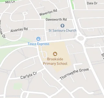 map for Brookside Primary School