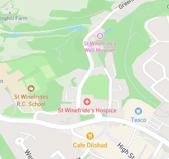 map for St Winefride's Guest House