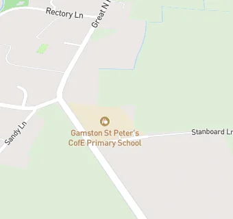 map for Gamston St Peter's CofE Primary School