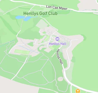 map for Henllys Hall Golf Club