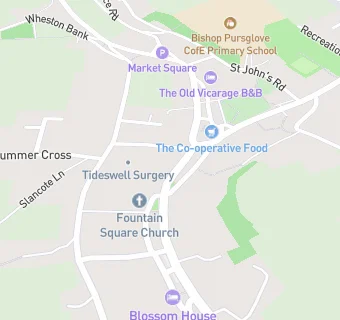 map for Tideswell Pharmacy