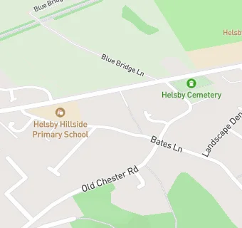 map for Helsby Hillside Primary School