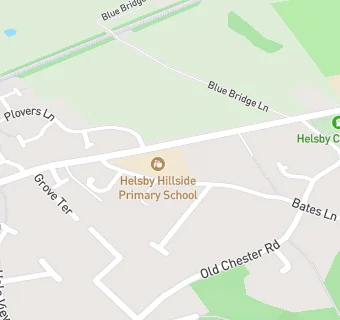 map for Helsby Hillside Primary School