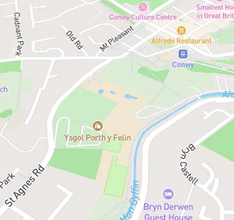 map for Ysgol Porth y Felin