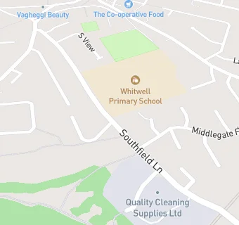 map for Whitwell Primary School