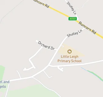 map for Little Leigh Primary School