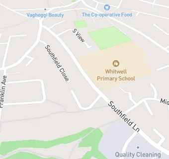 map for Whitwell Primary School