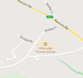 map for Little Leigh Primary School