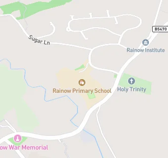 map for Rainow Primary School