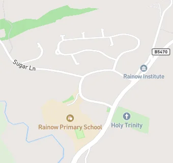 map for Rainow Primary School